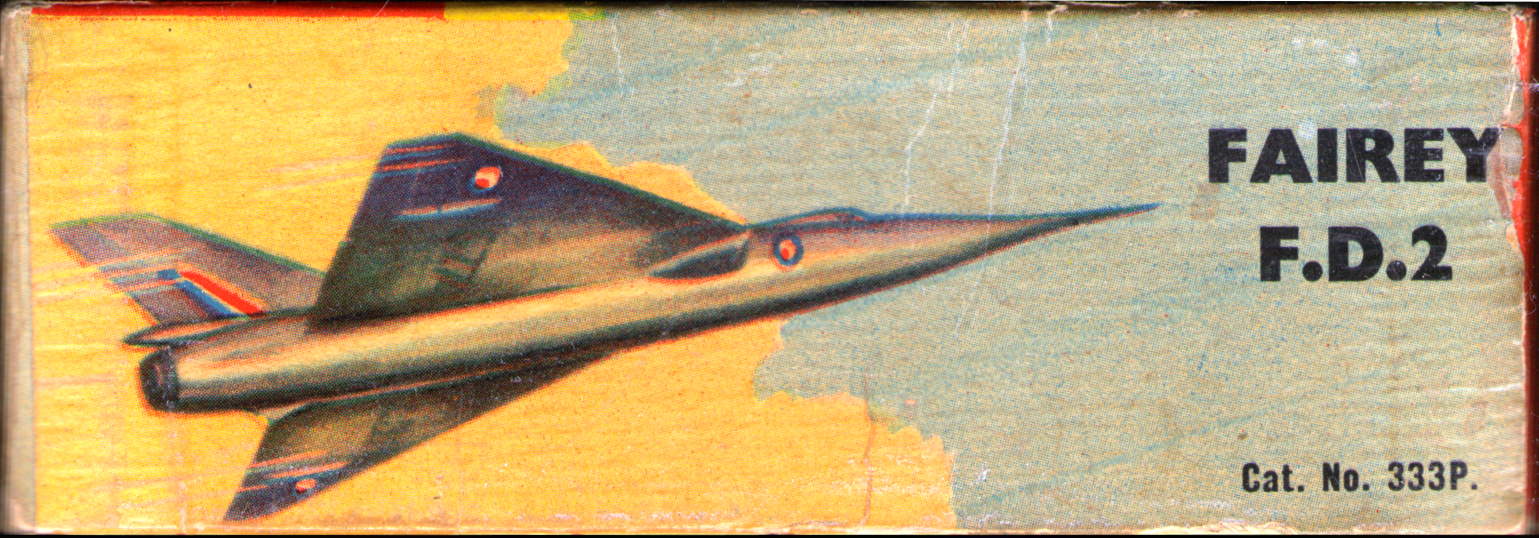 FROG 333P Fairey Delta 2, IMA Ltd, initial release, 1958 box